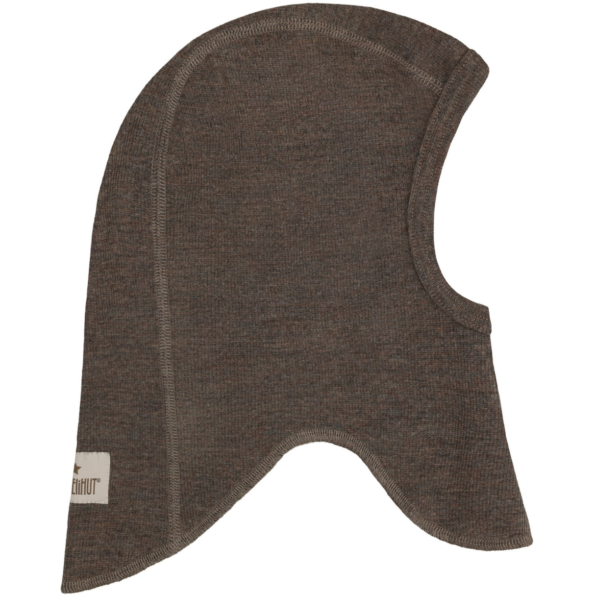 Huttelihut Brown Melange Elefantlue Ull Rib