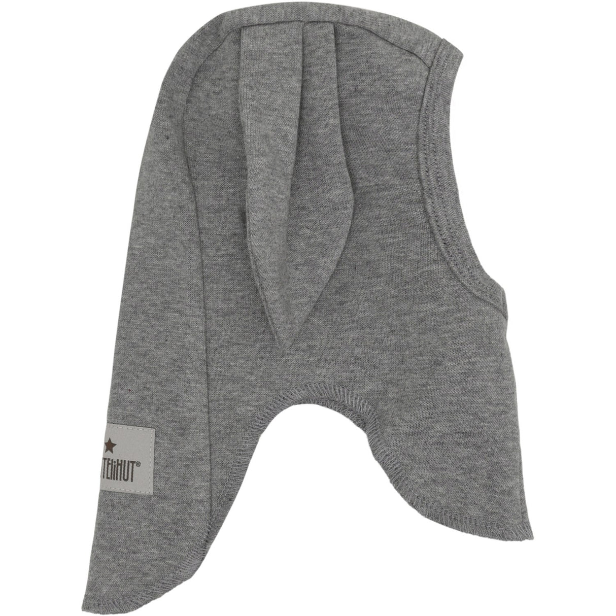Huttelihut Medium Grey Melange Elefantlue Ears Bomull Rib