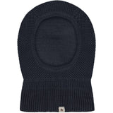 Huttelihut Dark Navy Elefantlue Ull Strikk Windstop