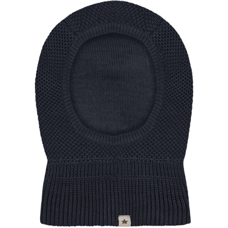 Huttelihut Dark Navy Elefantlue Ull Strikk Windstop