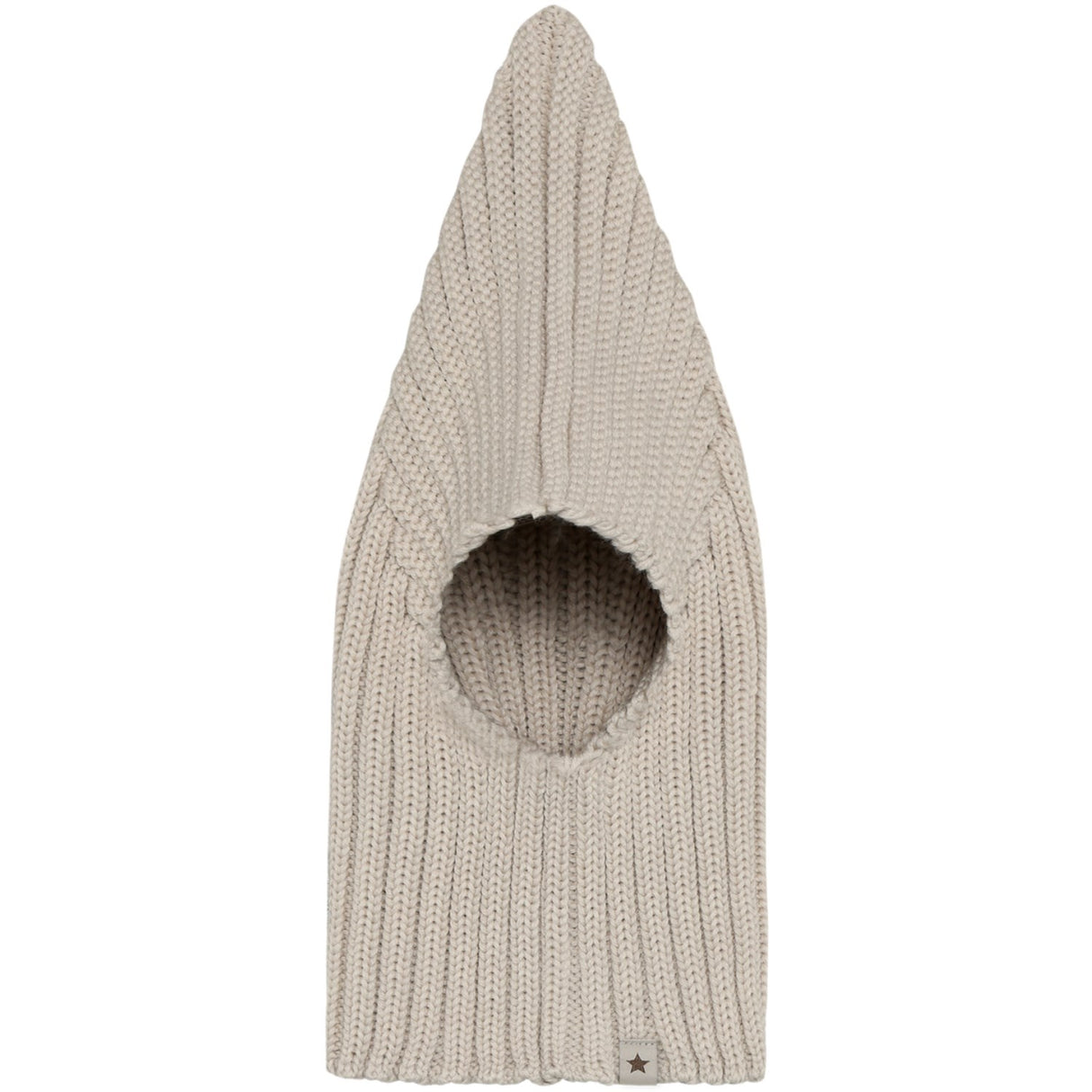 Huttelihut Sand Melange Elefantlue Pixie Ull Strikk