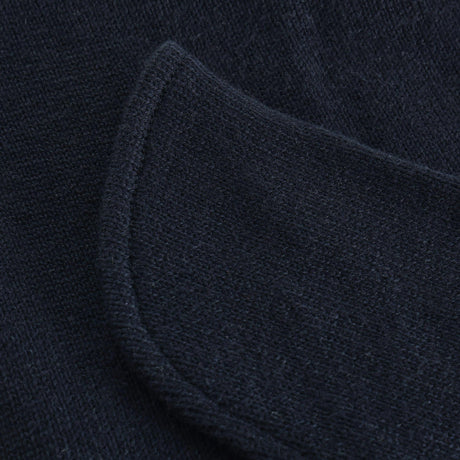 Huttelihut Dark Navy Elefantlue Ull Strikk Windstop