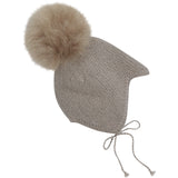 Huttelihut Atmosphere Bonnet Ull Strikk Alpaca Pompom