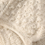 Huttelihut Off-White Bonnet Ears Alpaca Ull Strikk