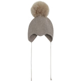 Huttelihut Atmosphere Bonnet Ull Strikk Alpaca Pompom