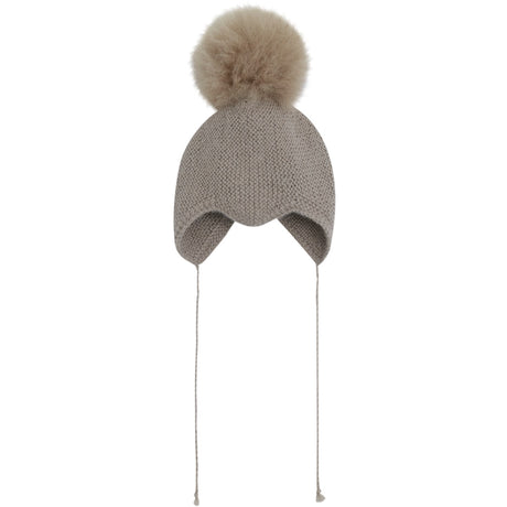 Huttelihut Atmosphere Bonnet Ull Strikk Alpaca Pompom
