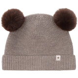Huttelihut Cinder Melange Beanie Ull Strikk Pompoms