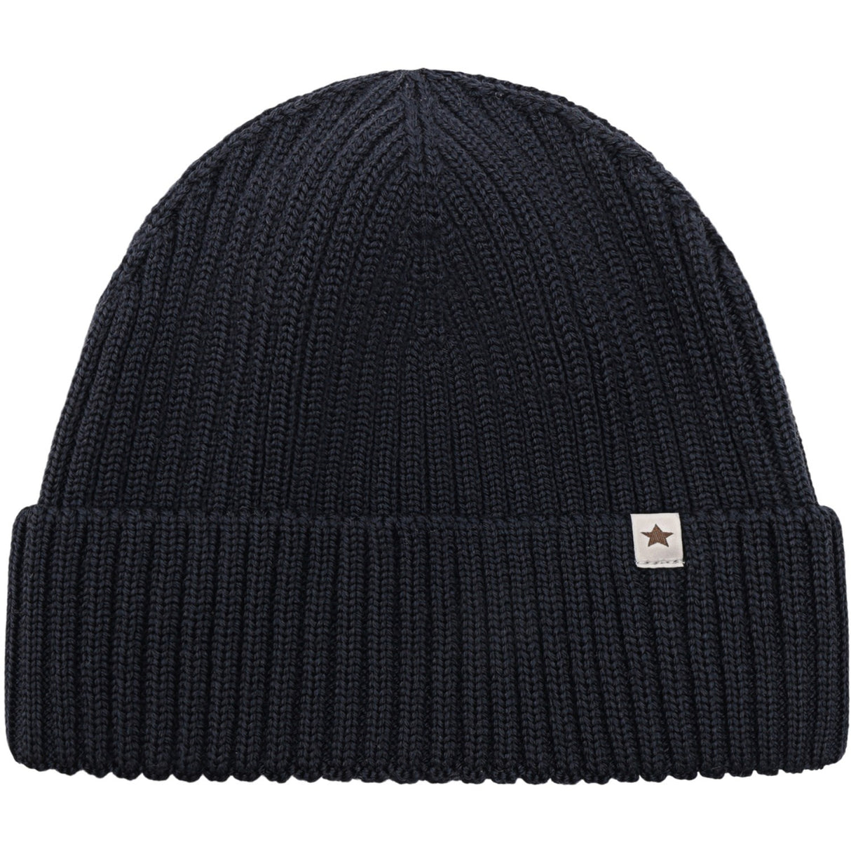 Huttelihut Dark Navy Beanie Ull Strikk