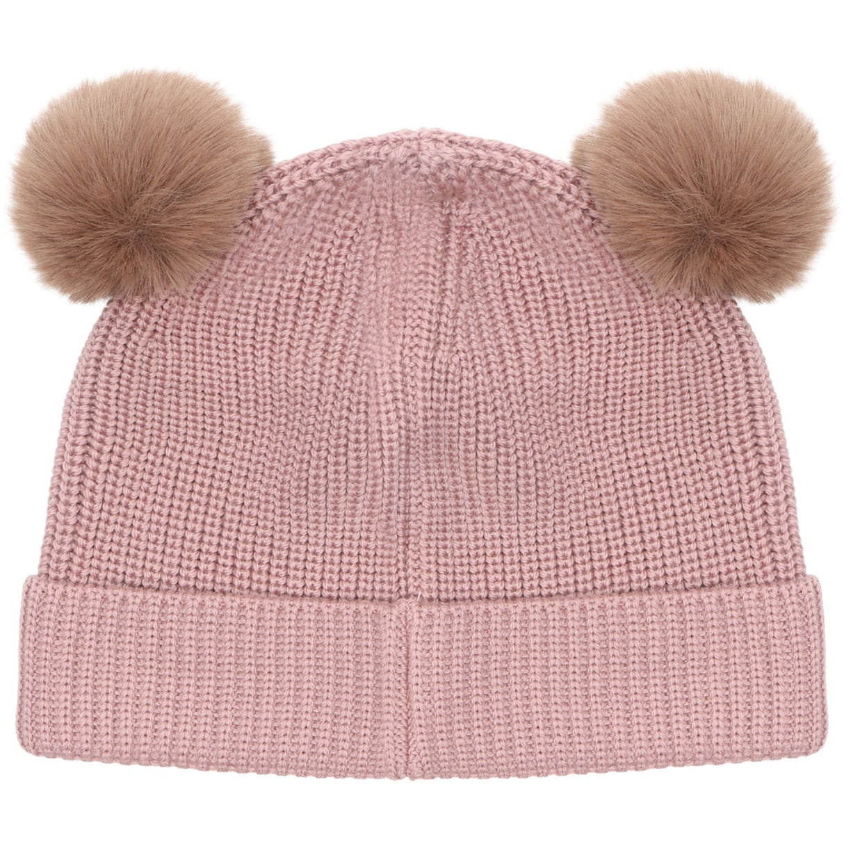 Huttelihut Woodrose Beanie Ull Strikk Pompoms