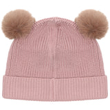 Huttelihut Woodrose Beanie Ull Strikk Pompoms