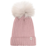 Huttelihut Woodrose Lue Strikk Alpaca Pompom