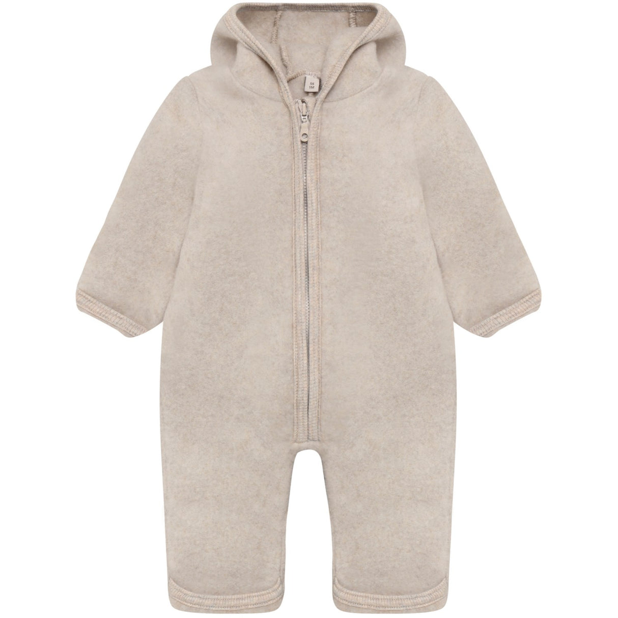 Huttelihut Camel Melange Klapvogn Drakt Ears Ull Fleece