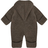 Huttelihut Brown Melange Klapvogn Drakt Pixie Ull Fleece