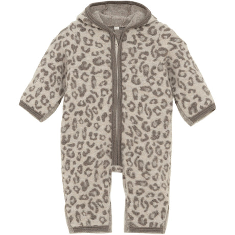 Huttelihut Camel Melange Klapvogn Drakt Ears Ull Fleece Jac