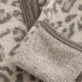 Huttelihut Camel Melange Klapvogn Drakt Ears Ull Fleece Jac