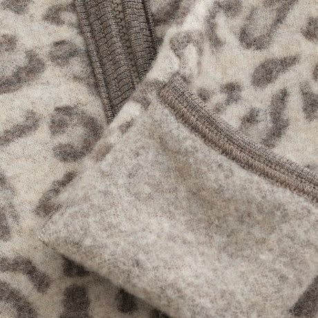Huttelihut Camel Melange Klapvogn Drakt Ears Ull Fleece Jac