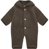 Huttelihut Brown Melange Klapvogn Drakt Pixie Ull Fleece