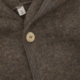 Huttelihut Brown Melange Klapvogn Drakt Pixie Ull Fleece
