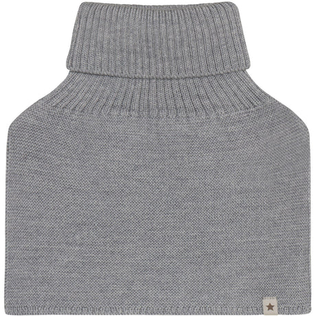Huttelihut Medium Grey Melange Neck Warmer Ull Strikk