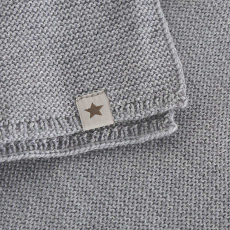 Huttelihut Medium Grey Melange Neck Warmer Ull Strikk