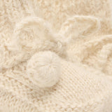 Huttelihut Off-White Footies Alpaca Ull Strikk