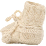 Huttelihut Off-White Footies Alpaca Ull Strikk