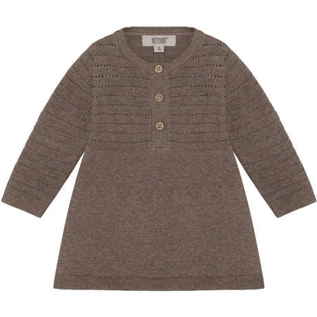 Huttelihut Cinder Melange Kjole Ls Strikk M/ Ull