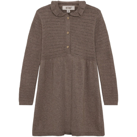 Huttelihut Cinder Melange Kjole Ls Strikk M/ Ull