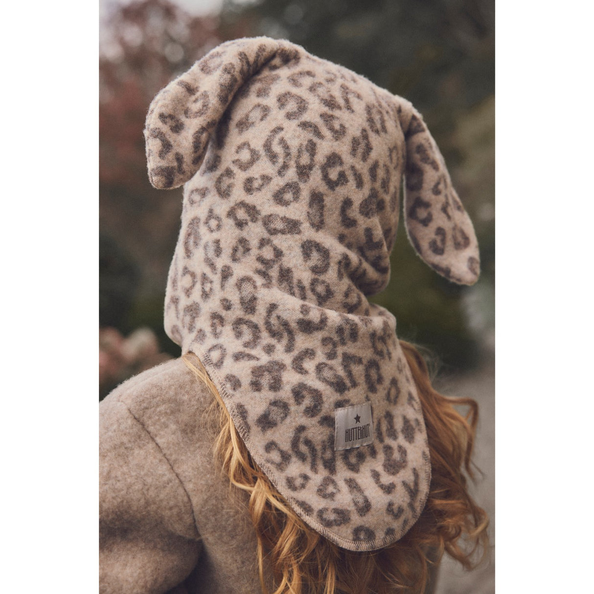 Huttelihut Camel Melange Elefantlue Ears Ull Fleece Jac