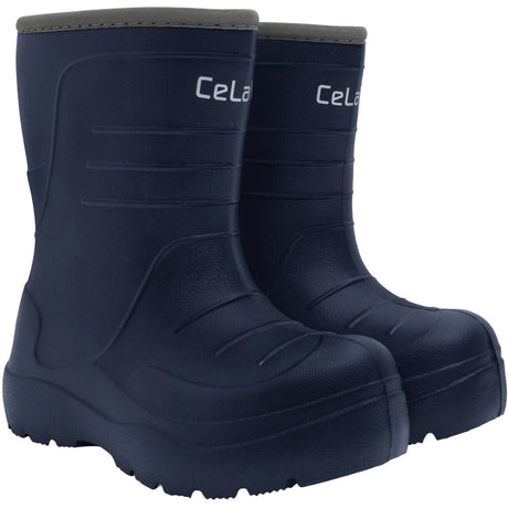 CeLaVi Navy Termisk Gummistøvler - Embossed