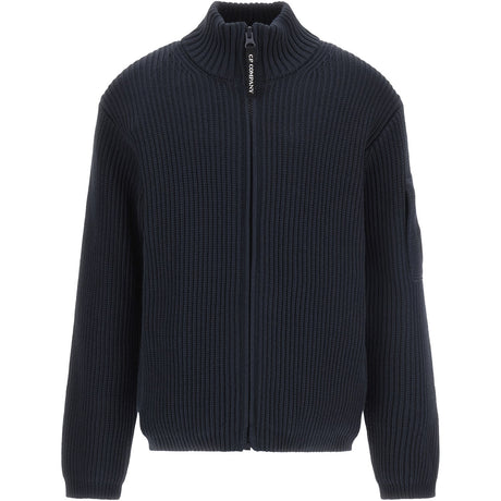 C.P. Company Black Tricot Med Zip