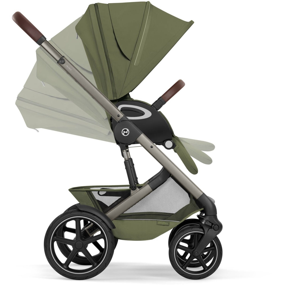 Cybex Moss Green Talos S Lux Tpe Inklusiv Foldbar Cot