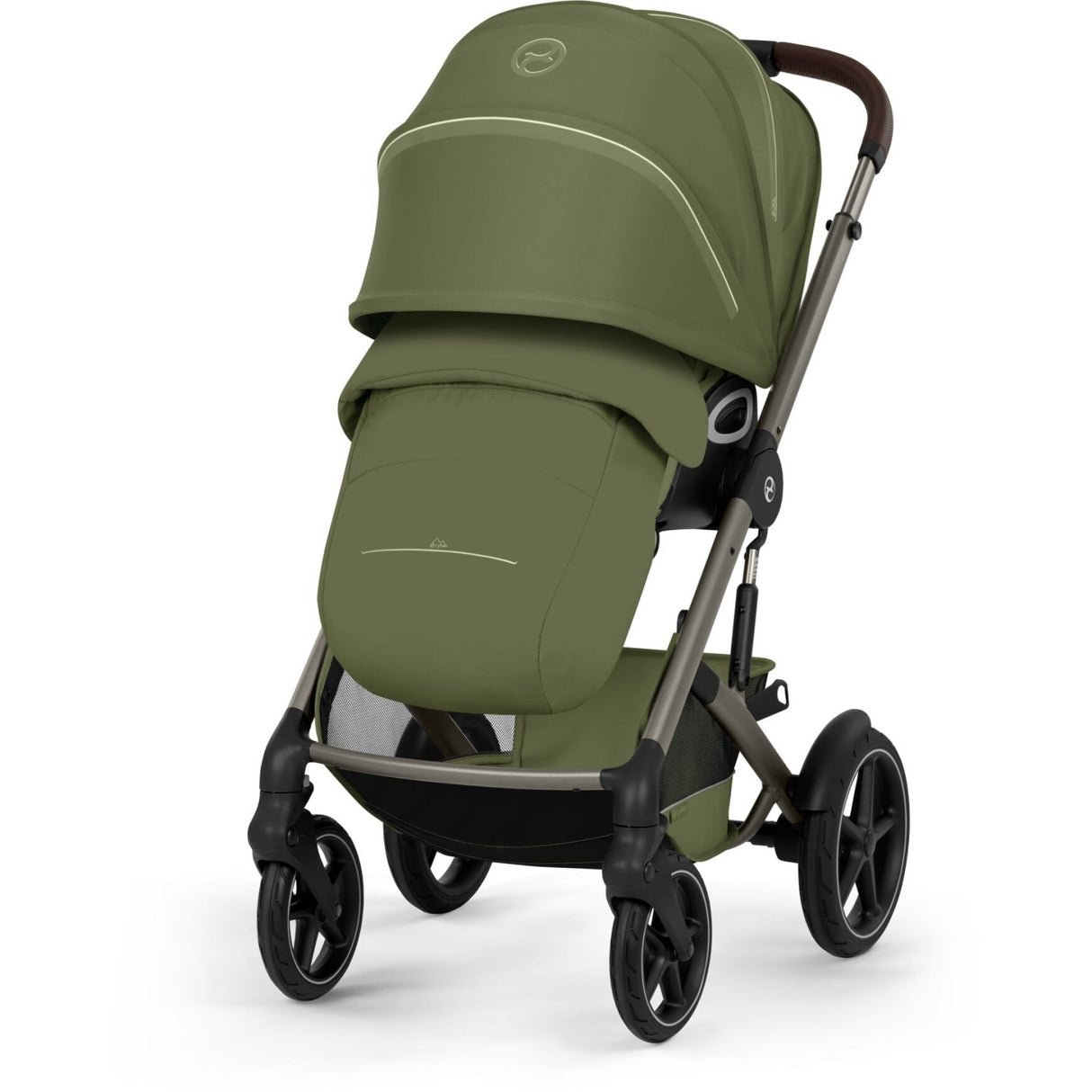 Cybex Moss Green Talos S Lux Tpe Inklusiv Foldbar Cot