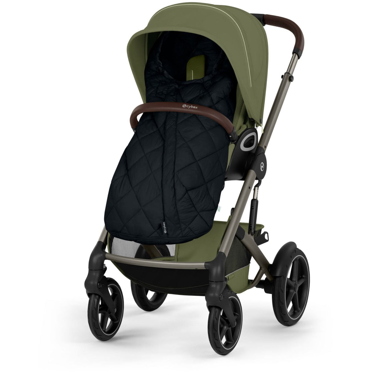 Cybex Moss Green Talos S Lux Tpe Inklusiv Foldbar Cot