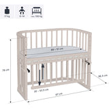 babybay® Beige Varnished Maxi Comfort Plus Co-sleeper