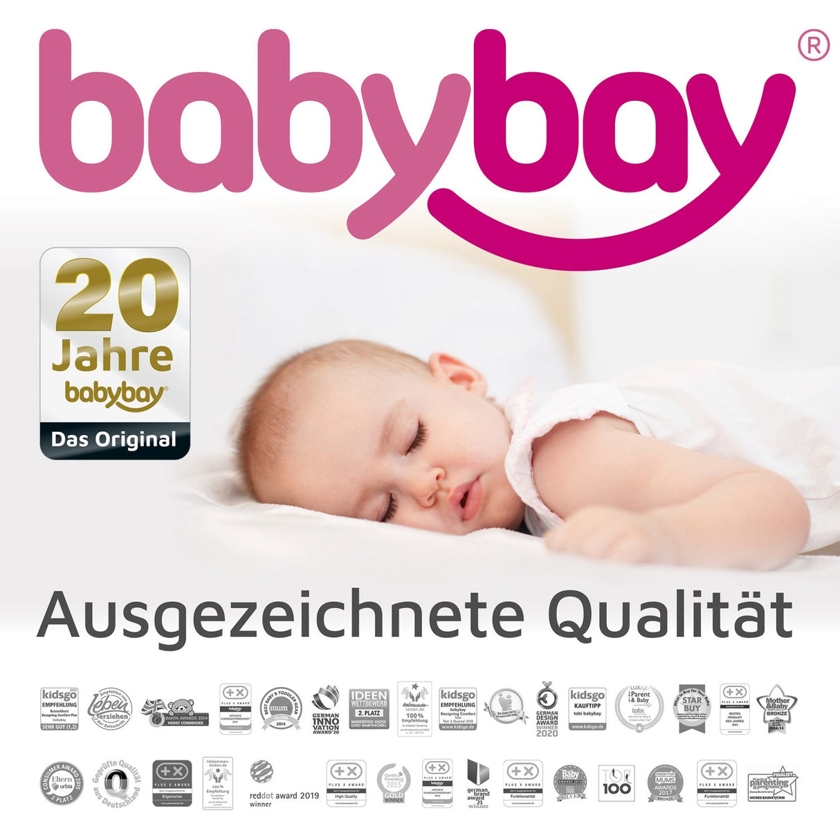 babybay® Natural Varnished Boxspring Comfort Plus Co-sleeper