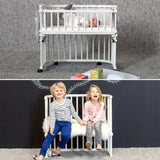 babybay® White Varnished Boxspring Comfort Plus Co-sleeper