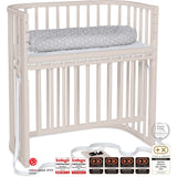 babybay® Beige Varnished Boxspring Comfort Plus Co-sleeper