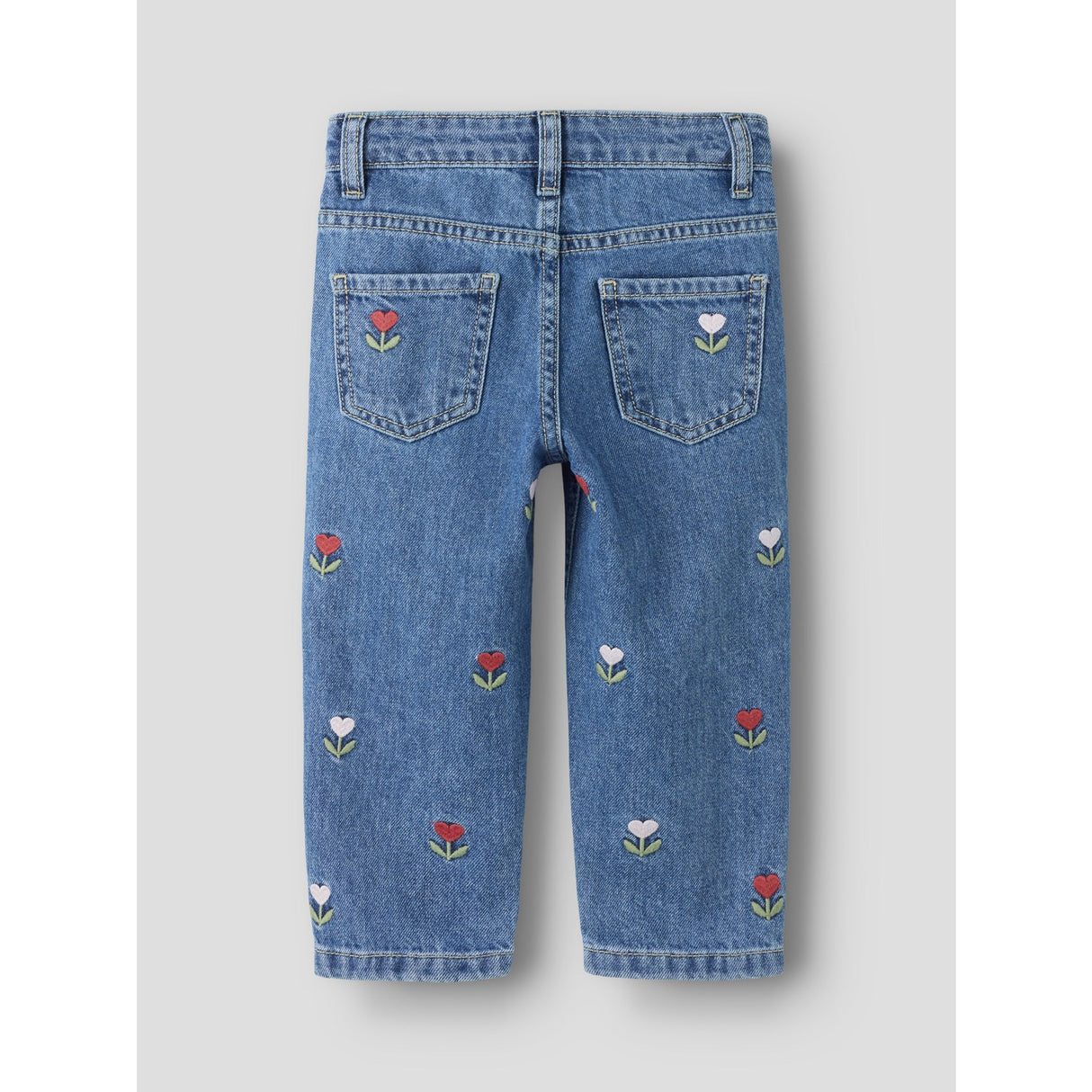 Name It Medium Blue Denim Embroided Nmfbella Mor Dnm Emb Jeans 5526-Bp
