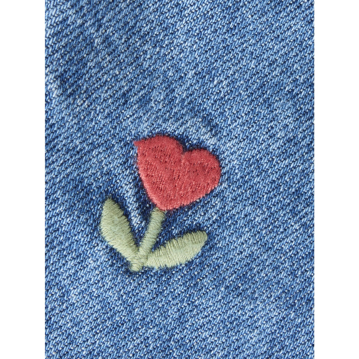 Name It Medium Blue Denim Embroided Nmfbella Mor Dnm Emb Jeans 5526-Bp