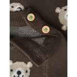 Name It Chocolate Brown Nbmneil Ls Strikk Topp