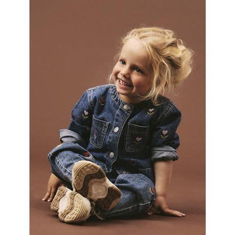 Name It Medium Blue Denim Embroided Nmfmalo Dnm Emb Jakke 5526-Bp