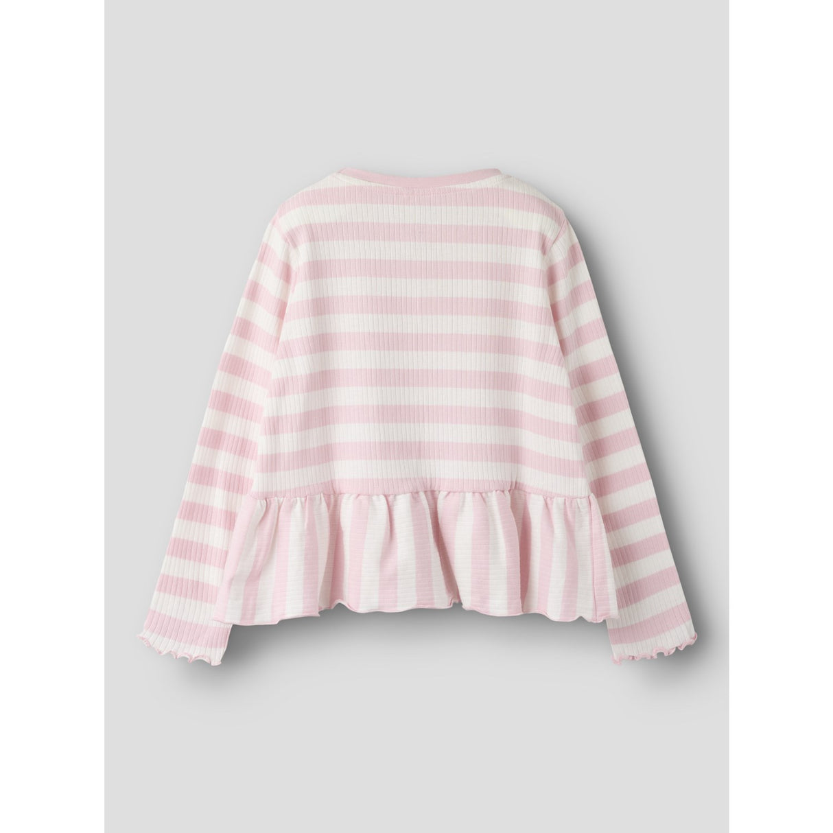 Name It Parfait Pink Cloud Dancer Nmfnilje Ls Peplum Topp