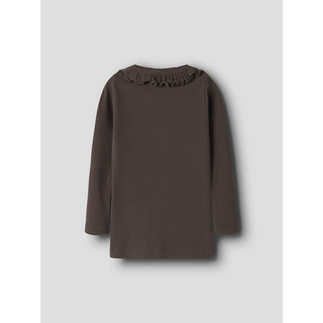 Name It Chocolate Brown Nmfnaisy Ls Slim Topp