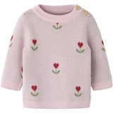 Name It Parfait Pink Nbfnela Ls Strikk Topp