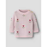 Name It Parfait Pink Nbfnela Ls Strikk Topp