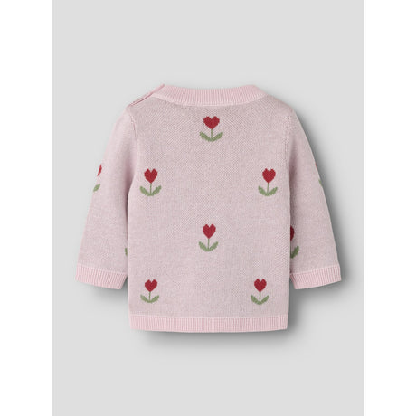 Name It Parfait Pink Nbfnela Ls Strikk Topp