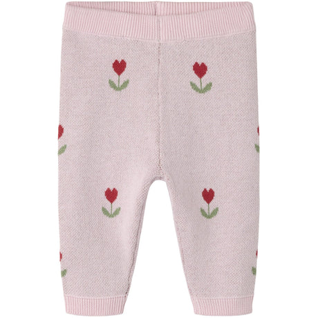 Name It Parfait Pink Nbfnela Strikk Bukser