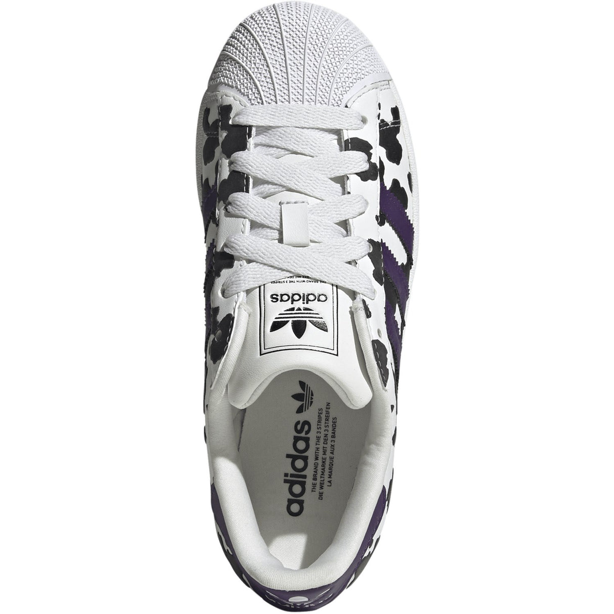 adidas Originals Crystal White Violet Ftwr White Superstar Ii J Sneakers