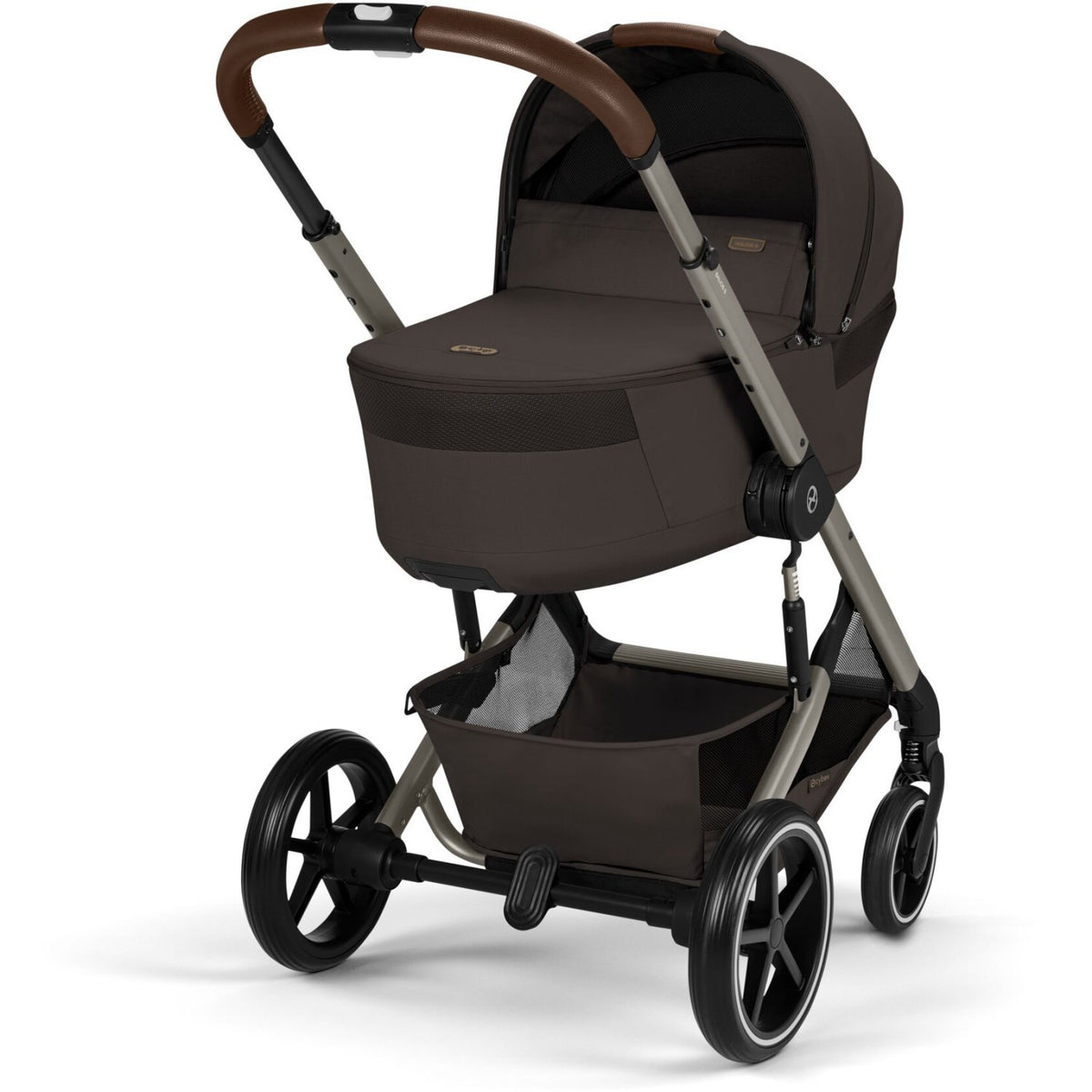 Cybex Chocolate Brown Balios S Lux Tpe Inklusiv Foldbar Cot